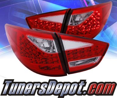 KS® LED Tail Lights (Red/Clear) - 10-11 Hyundai Tucson