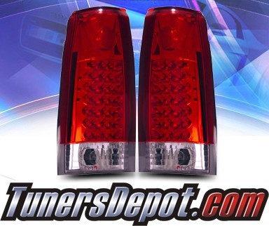 KS® LED Tail Lights (Red/Clear) - 88-98 GMC Full Size Pickup