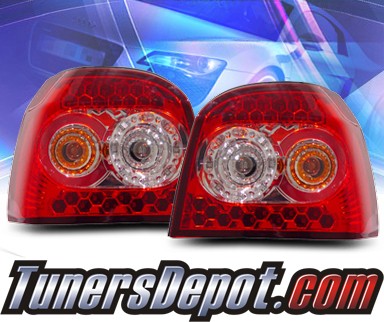 KS® LED Tail Lights (Red/Clear) - 92-98 VW Volkswagen Golf III