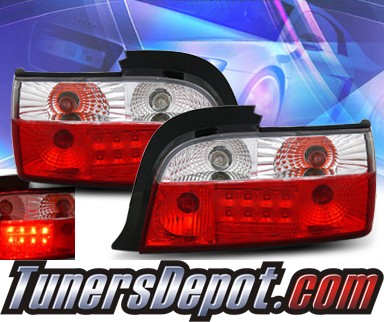 KS® LED Tail Lights (Red/Clear) - 92-99 BMW 328is E36 2dr.