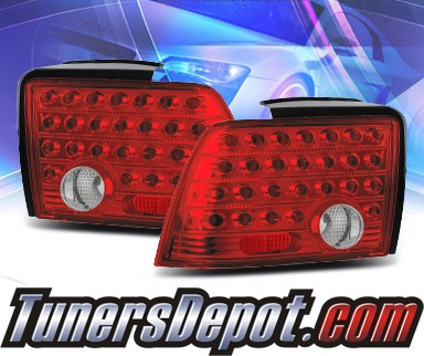 KS® LED Tail Lights (Red/Clear) - 99-04 Ford Mustang