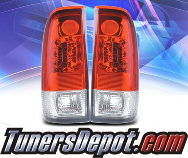 KS® LED Tail Lights (Red/Clear) - 99-06 Ford F-250 F250 Super Duty