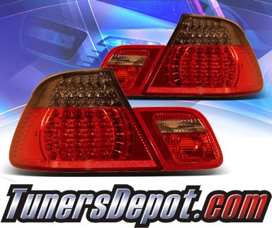 KS® LED Tail Lights (Red/Smoke) - 00-01 BMW 323Ci Convertible E46