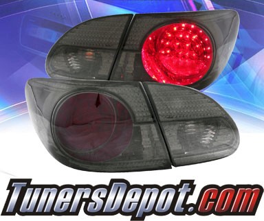KS® LED Tail Lights (Red/Smoke) - 03-08 Toyota Corolla