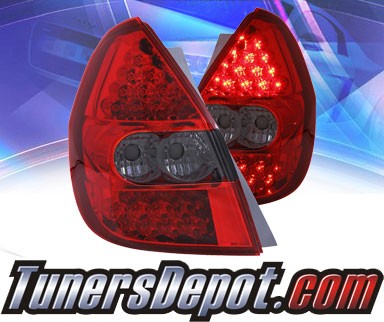 KS® LED Tail Lights (Red/Smoke) - 06-08 Honda Fit
