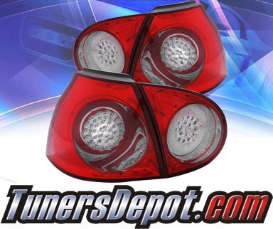 KS® LED Tail Lights (Red/Smoke) - 06-09 VW Volkswagen Golf (GTI)
