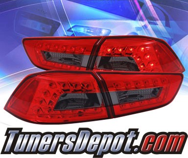 KS® LED Tail Lights (Red/Smoke) - 08-12 Mitsubishi Lancer