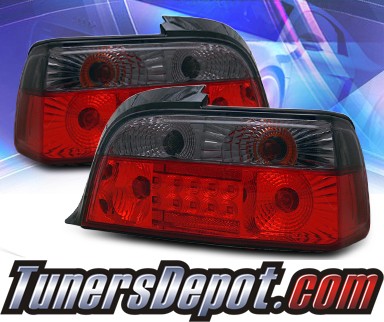 KS® LED Tail Lights (Red/Smoke) - 92-99 BMW 328is E36 2dr.