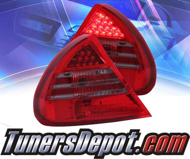 KS® LED Tail Lights (Red/Smoke) - 99-02 Mitsubishi Mirage