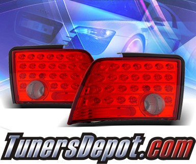 KS® LED Tail Lights (Red/Smoke) - 99-04 Ford Mustang