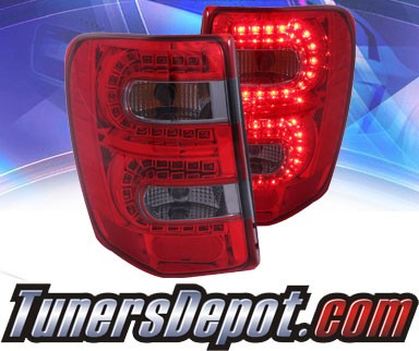 KS® LED Tail Lights (Red/Smoke) - 99-04 Jeep Grand Cherokee