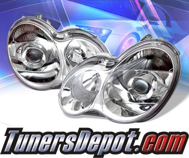 KS® Projector Headlights - 01-05 Mercedes-Benz C320 Sedan W203 without stock HID