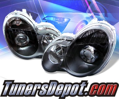KS® Projector Headlights (Black) - 01-05 Mercedes-Benz C320 Sedan W203 without stock HID