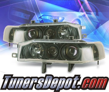 KS® Projector Headlights (Black) - 90-93 Honda Accord