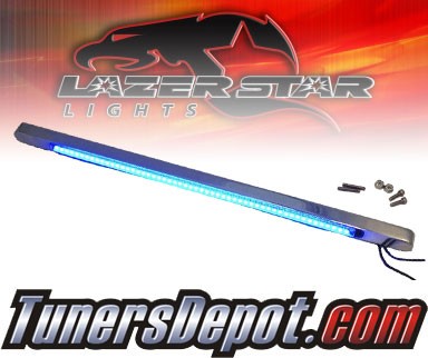 Lazer Star® Billet Aluminum Case LED Light Bar - 12&quto; Back Mount (Blue)