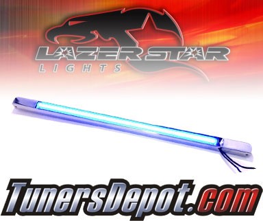 Lazer Star® Billet Aluminum Case LED Light Bar - 12&quto; Bottom Mount (Blue)