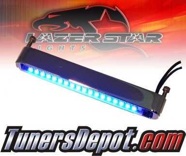 Lazer Star® Billet Aluminum Case LED Light Bar - 4&quto; Back Mount (Blue)