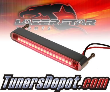 Lazer Star® Billet Aluminum Case LED Light Bar - 4&quto; Back Mount (Red)