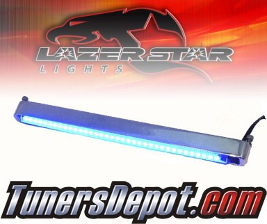 Lazer Star® Billet Aluminum Case LED Light Bar - 7&quto; Back Mount (Blue)