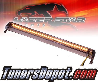 Lazer Star® Billet Aluminum Case LED Light Bar - 7&quto; Bottom Mount (Amber)
