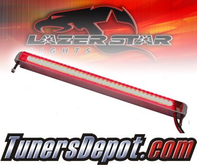 Lazer Star® Billet Aluminum Case LED Light Bar - 7&quto; Bottom Mount (Red)