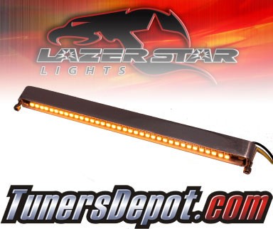 Lazer Star® Billet Aluminum Case LED Light Bar - 7&quto; Tube Mount (Amber)