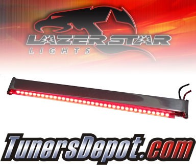 Lazer Star® Billet Aluminum Case LED Light Bar - 7&quto; Tube Mount (Red)