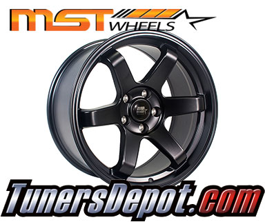 MST Wheels MT01 (Set of 4) - Universal 18x8.5 Matte Black (5x114.3, ET+35)