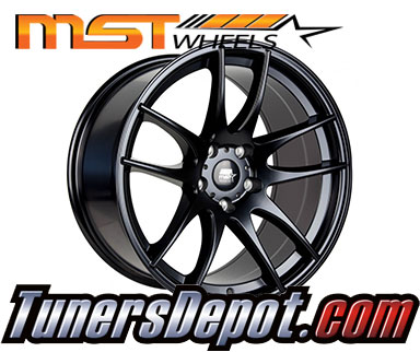 MST Wheels MT30 (Set of 4) - Universal 18x9.5 Matte Black (5x114.3, ET+35)