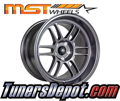 MST Wheels Suzuka (Set of 4) - Universal 18x11.0 Matte Gunmetal (5x114.3, ET+10)