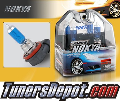 NOKYA® Arctic White Fog Light Bulbs - 09-11 Nissan Versa (H8)
