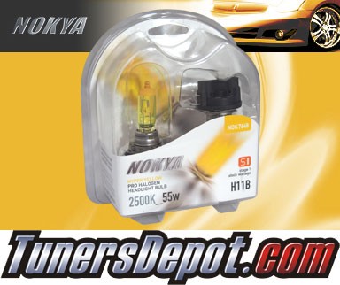 NOKYA® Arctic Yellow Bulbs - Universal Korean H11B (55w)