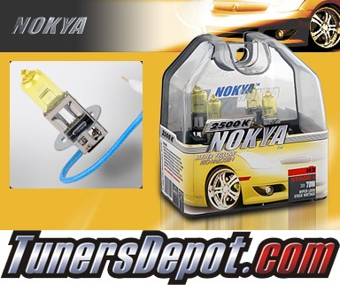 NOKYA® Arctic Yellow Fog Light Bulbs - 05-06 Mitsubishi Lancer OZ Rally Edition (H3)