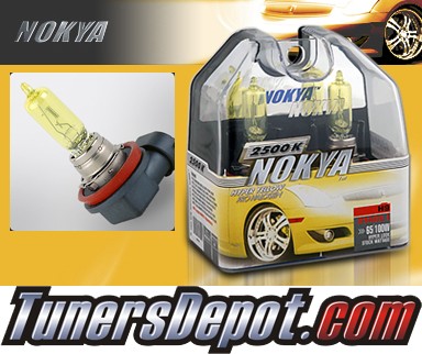 NOKYA® Arctic Yellow Headlight Bulbs (High Beam) - 02-06 Mini Cooper S Model, w/ Replaceable Halogen Bulbs (H7)