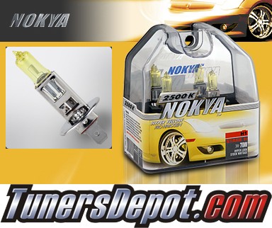 NOKYA® Arctic Yellow Headlight Bulbs (High Beam) - 1997 Mercedes S500 4-Door w/ Replaceable Halogen Bulbs (H1)