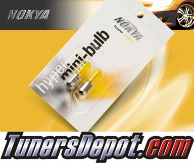 NOKYA® Bulbs (PAIR) - Small City Light Bulbs BA9S / BA9xS (JDM Yellow)- UNIVERSAL