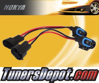 NOKYA® Heavy Duty Headlight Harnesses (High Beam) - 08-08 Chrysler Town & Country w/ Replaceable Halogen Bulbs (H11)
