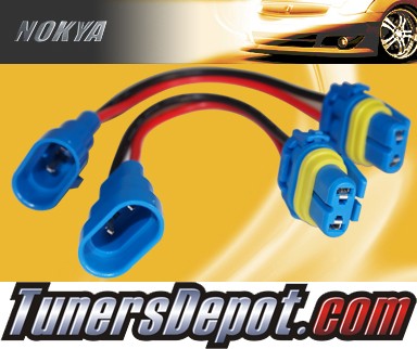NOKYA® Heavy Duty Headlight Harnesses (Low Beam) - 01-02 GMC Sierra 3500, w/ Replaceable Halogen Bulbs (9006/HB4)