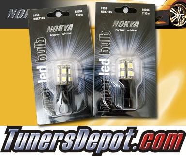 NOKYA® Hyper White LED Bulbs (Pair) - 3156 Single Fil Plug In (Omnidirectional) 2.52w