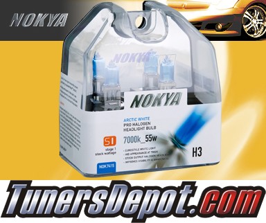 NOKYA® Stage 1 Arctic White Bulbs - Universal H3 (Low Watt 55W)