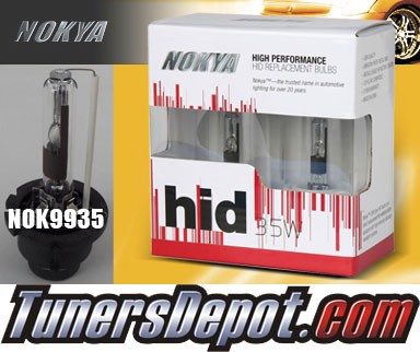 NOKYA® Stock OEM HID Replacement D4R Bulbs (6000K Super White) 35w - Universal (Pair)
