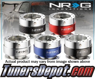 NRG® Steering Wheel Quick Release (Gen 1) - Silver / CF (6 Bolt)