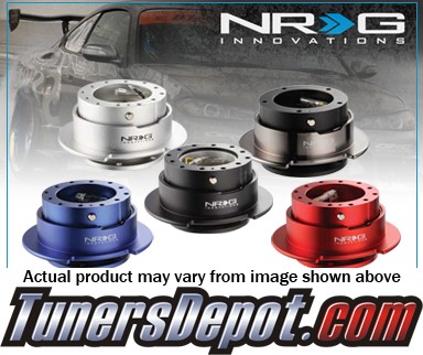 NRG® Steering Wheel Quick Release (Gen 2.5) - Black / Black Ring (5 Bolt)