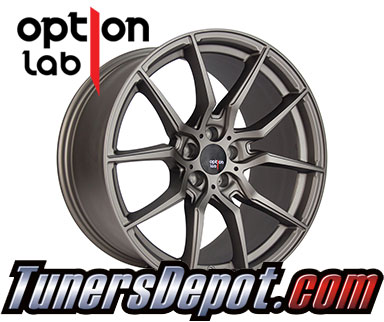 Option Lab Wheels R716 (Set of 4) - Universal 18x9.5 Noble Grey (5x114.3, ET+22)