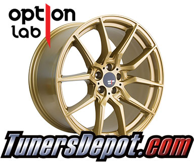 Option Lab Wheels R716 (Set of 4) - Universal 18x9.5 Top Secret Gold (5x114.3, ET+35)