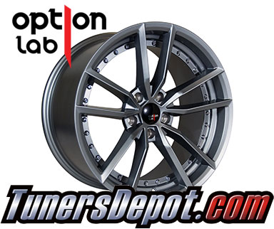 Option Lab Wheels S409 (Set of 4) - Universal 18x9.5 Cobble Stone Grey (5x114.3, ET+35)