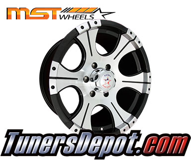 Rebel Racing Wheels Ace (Set of 4) - Universal 16x8.0 Black w/Machined Face (5x139.7, ET+0)