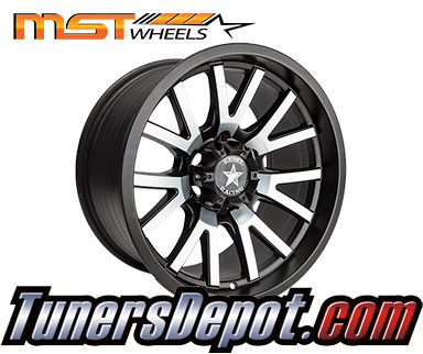 Rebel Racing Wheels Sierra (Set of 4) - Universal 16x8.0 Matte Black w/Machined Face (5x114.3, ET+0)