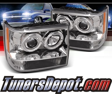 SPEC-D® 1 Pc Halo Projector Headlights - 93-98 Jeep Grand Cherokee