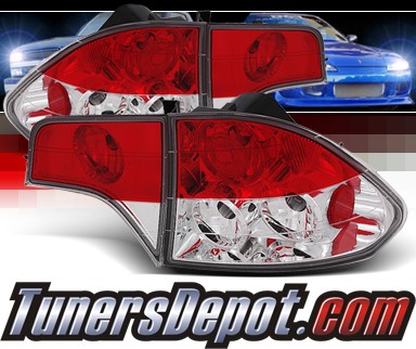 SPEC-D® Altezza Tail Lights - 06-10 Honda Civic 4dr Sedan 4pc